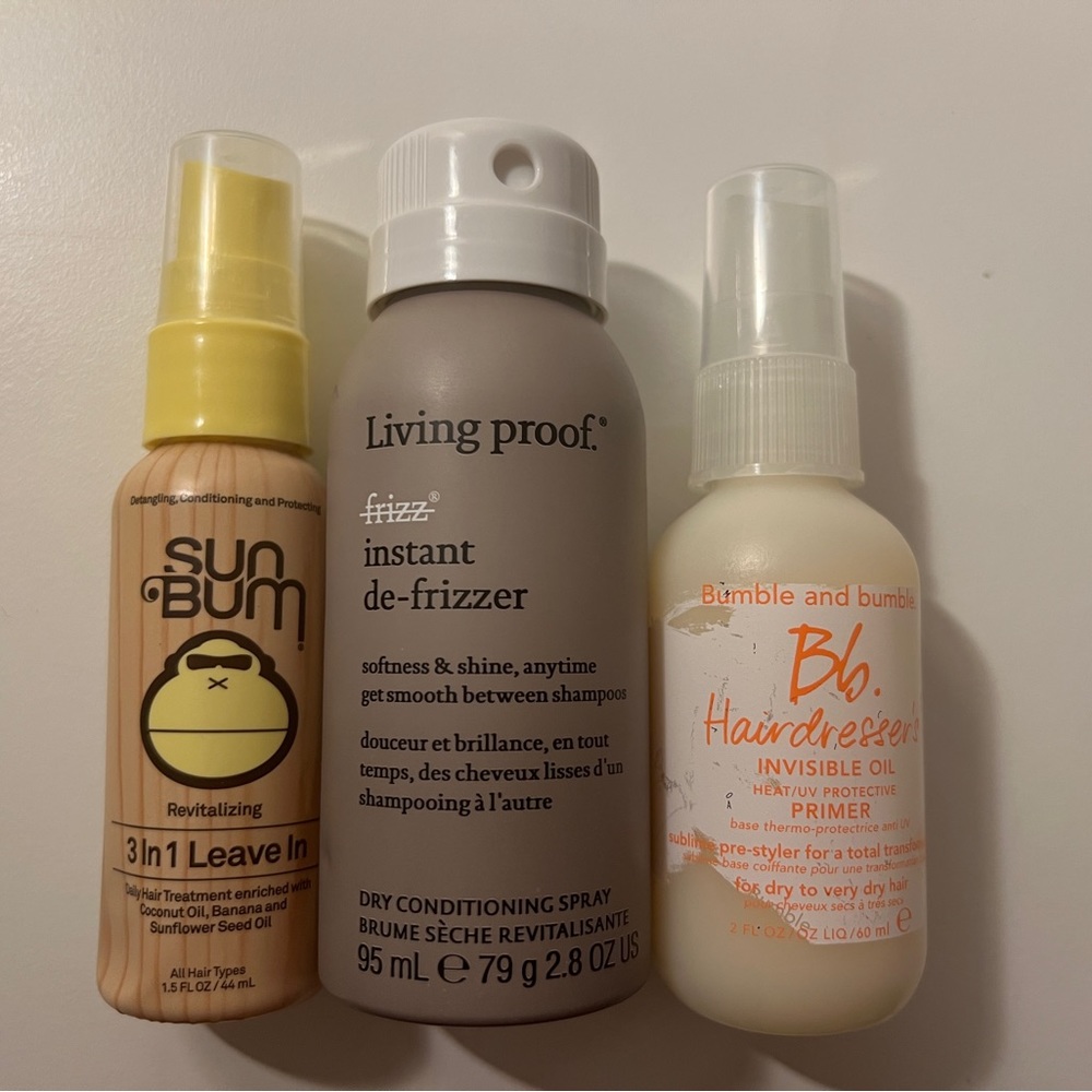 Haircare bundle living proof, bumble and bumble, sun bum